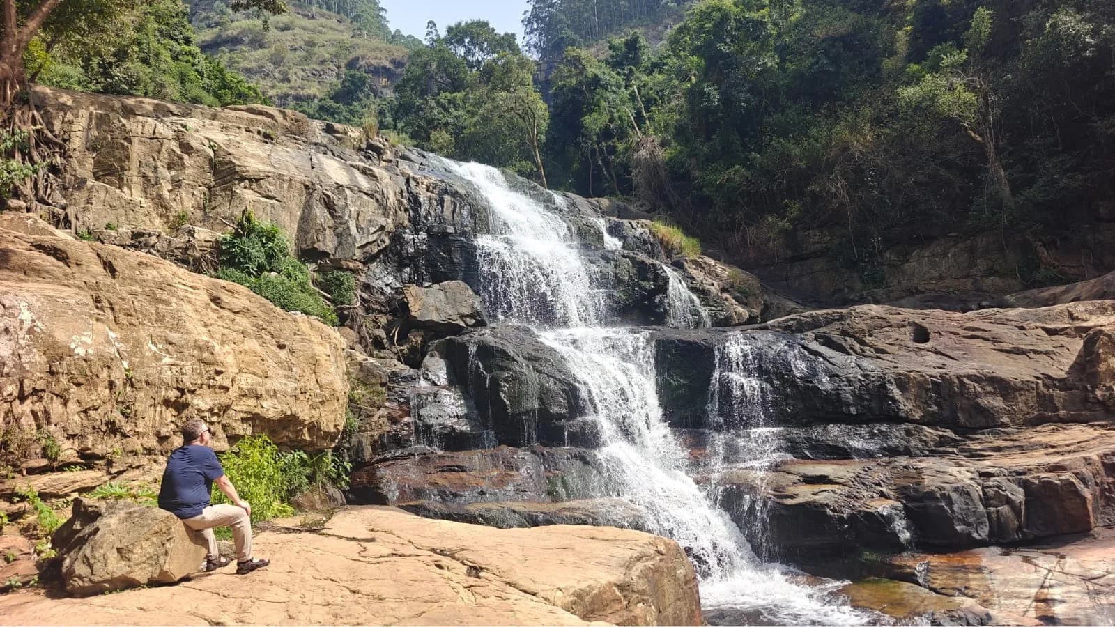 A Quiet Waterfall Pause, Hill Country